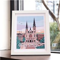 8"x10" Gesu Print - Framed