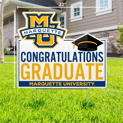 Marquette Graduate Lawn Sign