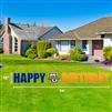 Marquette Happy Birthday Lawn Sign