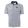 Marquette Virtue Eco Micro Stripe Polo Navy White