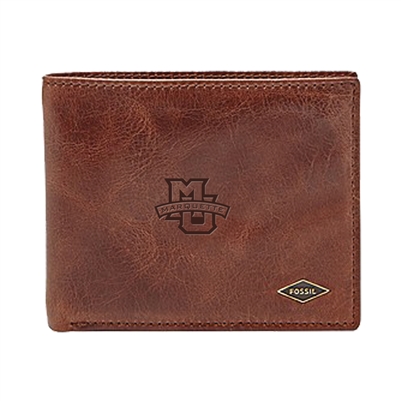 Ryan RFID Flip ID Bifold, Brown