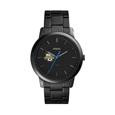 Men's Minimalist Black Stainless Watch