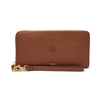 Women's Logan RFID Zip Around Clutch, Brown