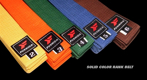Fushida Judo Solid Color Belt - 1.75" Width
