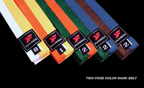 Fushida Judo Two-Tone Color Belt