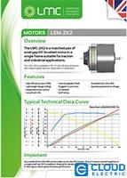 MO-LEM-2x2-D135 : Motor LEM-2X2-D135 LEMCO 48 VDC, LMC 2x2-D135