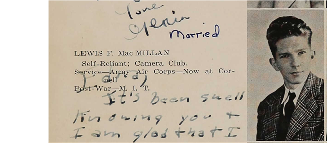 Lewis F. MacMillan  WWII