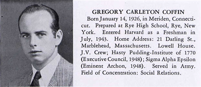 Gregory C. Coffin U.S. Army WWII