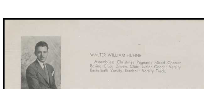 Walter W. Huhne U.S. Army WWII