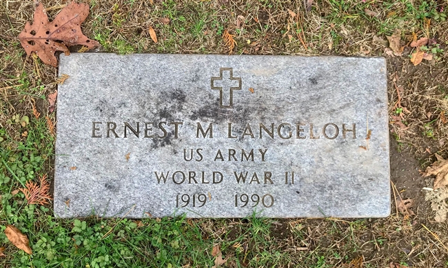 Ernest M. Langeloh U.S. Army WWII