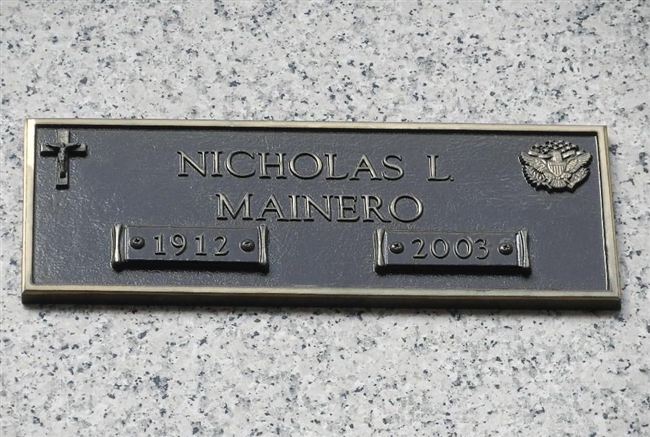 Nicholas L. Mainero U.S. Army WWII