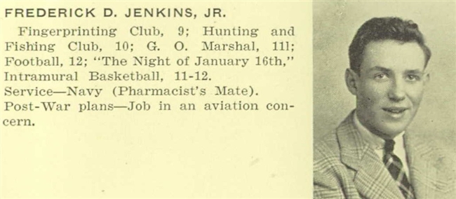 Frederick D. Jenkins U.S. Navy WWII