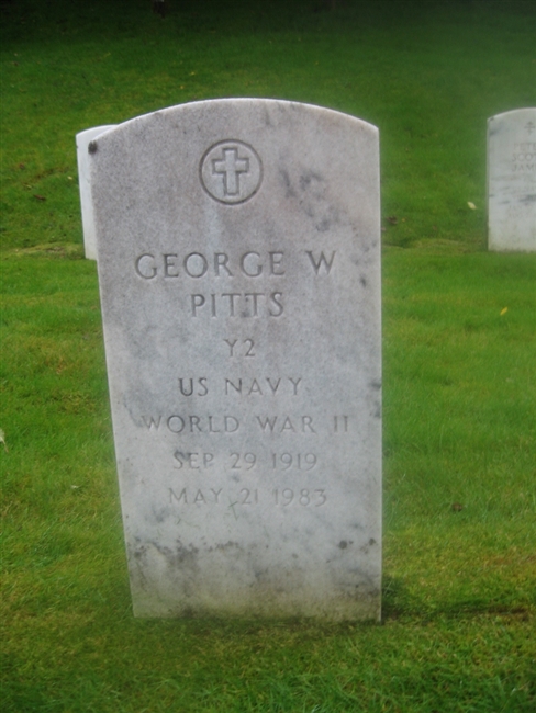 George W. Pitts U.S. Navy WWII