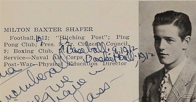 Milton B. Shafer U.S. Navy WWII