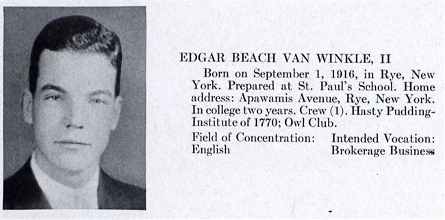 Edgar Van Winkle U.S. Navy WWII