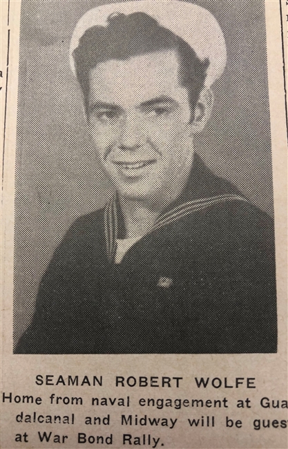 Robert E. Wolfe U.S. Navy WWII