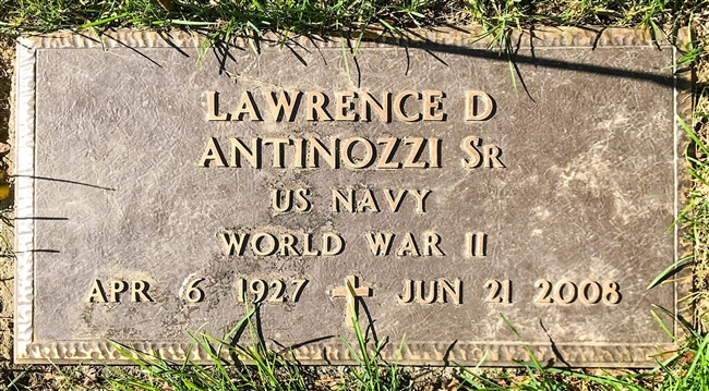 Lawrence D Antinozzi U.S. Navy  WWII