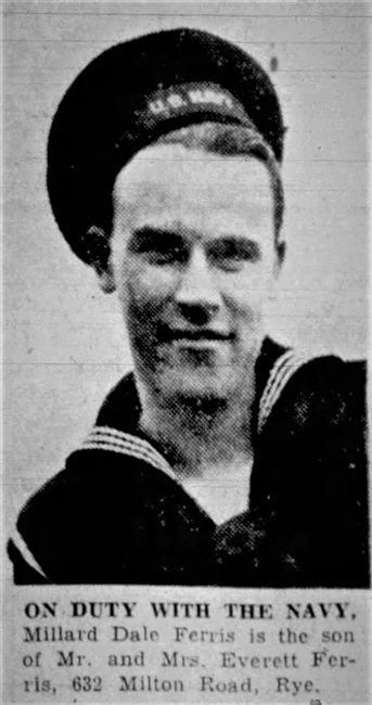 Millard D. Ferris U.S. Navy  WWII