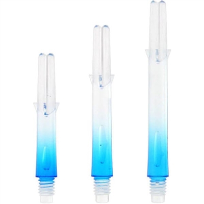 L-style Dart Shaft - L-SHaft Locked 2-Tone - Clear with Blue