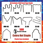 COBRA Hot Staples KIT of 10 - KIT CK-11