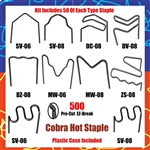 COBRA Hot Staples KIT of 10 - KIT CK-11