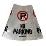 No parking Safety Cone Collar - Reflective