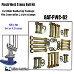 Chief Pinch Weld Clamp Bolt Kit -Generation 2