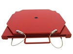 25-140 Quality Passenger Mild Steel Turnplates - Red