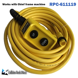 Cord And Switch Assy,  Up & Down Yellow Replaces Chief p/n  611119