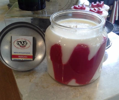 UW Madison Badger Jar Candle 16oz 100+ hour burn time