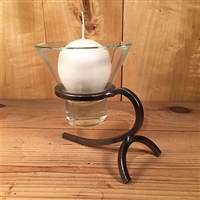 Danish Iron Sling Back Candle Holder