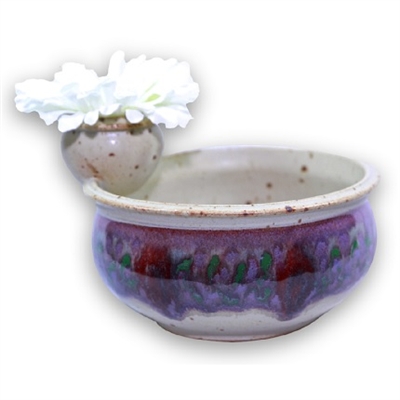 Chip Bowl w/ Flower Frog - Medium