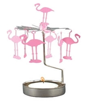 Pink Flamingo Rotary Candle Holder - Swedish