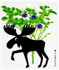 ash Towel-100% Biodegrade- Moose/Blueberry