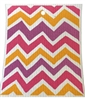 ash Towel-100% Biodegrade- Pink/Red/Orange Chevron