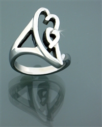 Modern Born in Your Heart Ring