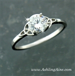 Sterling Silver Trinity Engagement Ring(BQ1001)