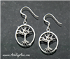 Sterling Silver Family Tree Earrings, Tree of Life, Christian earrings (BQ1011Tree-ear)