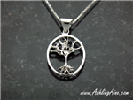 Smaller Sterling Silver  Family Tree Pendant only Tree of Life(BQ1013)