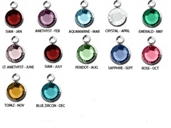 TEN PACK 6mm round Swarovski Crystal Birthstones(birthstones)