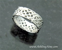 8 mm Sterling Silver Celtic Eternity Band (#BQ1004)