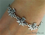 Scottish Thistle toggle bracelet , Scottish Jewelry, Celtic Jewelry, (7009) Ashling Aine Â®