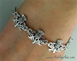 Scottish Thistle toggle bracelet , Scottish Jewelry, Celtic Jewelry, (7009) Ashling Aine Â®