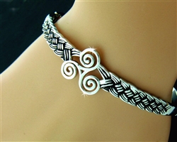 Triskele Celtic bracelet (#JPEW7015)