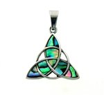316 L Stainless Steel Trinity Abalone Pendant(S230)