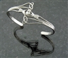 316L Stainless Steel Modern "Take Me Home" Claddagh & Trinity Cuff (S71)