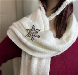 Irish Celtic Claddagh SnowWondersÂ® Brooch (SWP3) Snowflake Jewelry