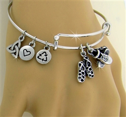 "Celebration" of Irish Dance Charm Bangle (RPEW31)