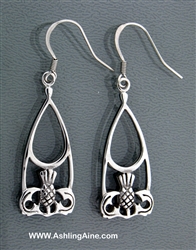 316L Stainless Steel Scottish Thistle Earrings(S74)