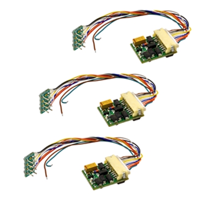 0001661 3 PACK OF 0001651 HO DECODER WITH JST CONNECTOR/ADAPTER